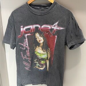Rhythm Black Graphic Janet Jackson 'All For You' Short Sleeve Tee